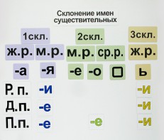 Набор магнитных карточек "Склонение имен существительных" - fgospostavki.ru - Шуя