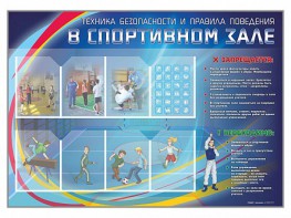 Стенд-уголок "Техника безопасности и правила поведения в спортивном зале" - fgospostavki.ru - Шуя