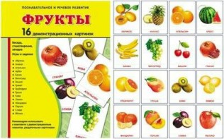 Демонстрационные карточки "Фрукты" - fgospostavki.ru - Шуя