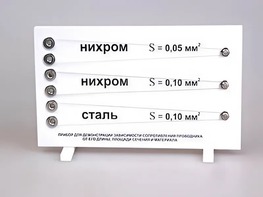 Прибор для демонстрации зависимости сопротивления проводника от его длины, сечения и материала - fgospostavki.ru - Шуя