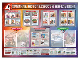 Стенд-уголок "Правила безопасности школьника" - fgospostavki.ru - Шуя
