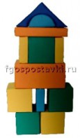 Мягкий модуль-конструктор "Городок" (12 элементов) - fgospostavki.ru - Шуя