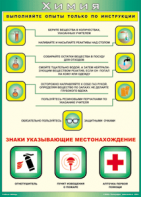 Таблица "Выполняйте опыты только по инструкции" (100х140 сантиметров, винил) - fgospostavki.ru - Шуя