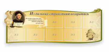 Стенд резной "Из дальних странствий возвратясь" - fgospostavki.ru - Шуя