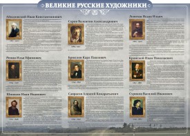 Стенд "Великие русские художники" - fgospostavki.ru - Шуя