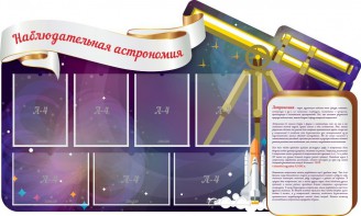 Стенд "Наблюдательная астрономия" - fgospostavki.ru - Шуя