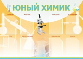 Стенд "Юный химик" Вариант 1 - fgospostavki.ru - Шуя