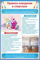 Стенд "Правила поведения в спортзале №1" - fgospostavki.ru - Шуя
