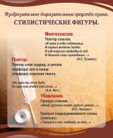 Стенд "Стилистические фигуры" Вариант 1 - fgospostavki.ru - Шуя