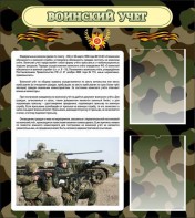 Стенд "Воинский учет" Вариант 2 - fgospostavki.ru - Шуя