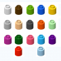  Элемент конструктора одиночный одноцветный Color Blocks 100 штук - fgospostavki.ru - Шуя