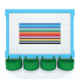  Элемент конструктора одиночный одноцветный Color Blocks 100 штук - fgospostavki.ru - Шуя